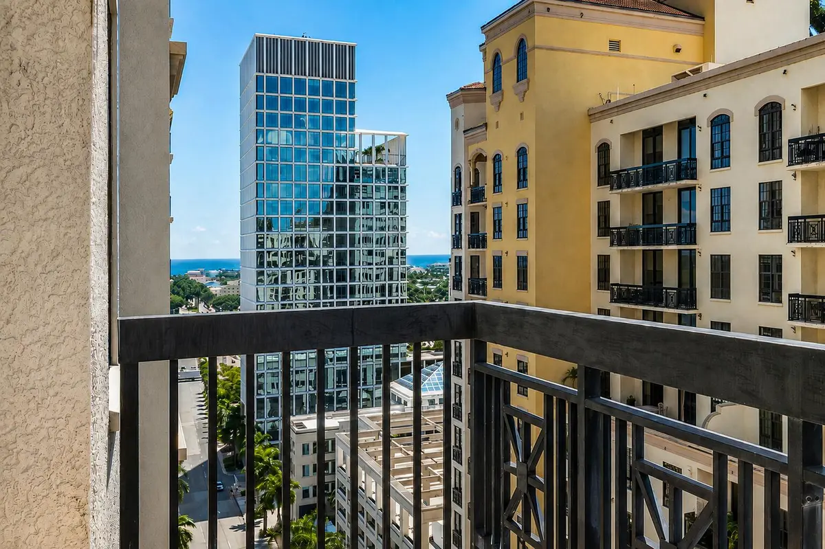 East Ocean Views Off Balcony at 701 S OLIVE Avenue 1203, West Palm Beach