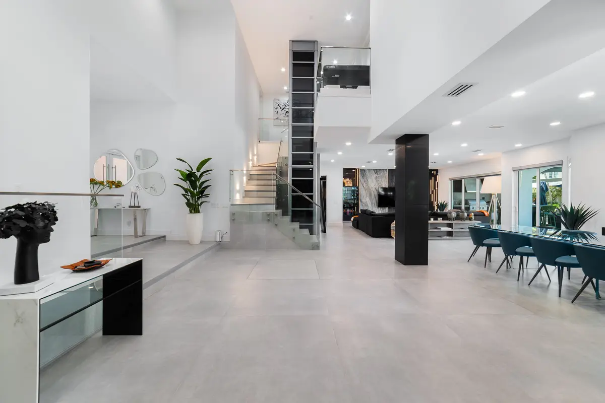 Dining and living room at 767 NE HARBOUR Drive, Boca Raton
