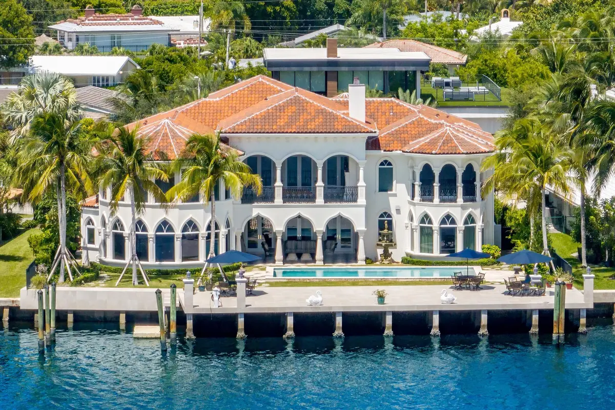 Aerial at 745 Middle River Drive, Fort Lauderdale