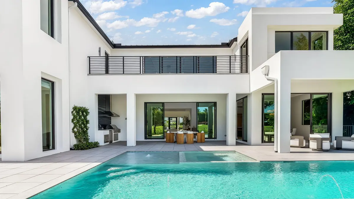 Rear of home at 17903 Foxborough Lane, Boca Raton