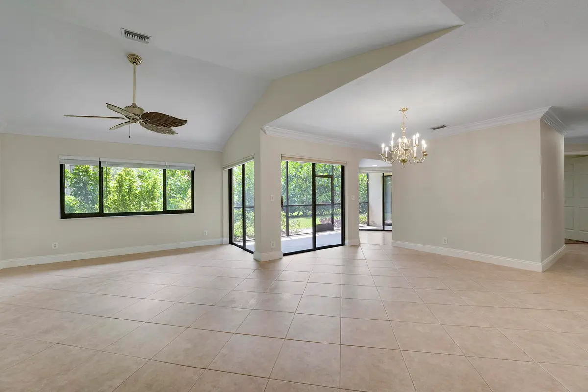 Living/Dining Area at 13 Lexington Lane A, Palm Beach Gardens