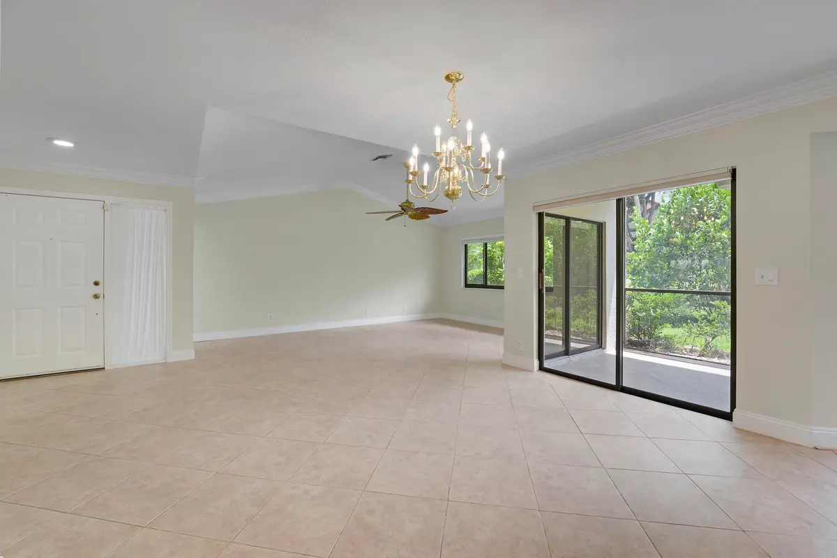 Living/Dining Area at 13 Lexington Lane A, Palm Beach Gardens