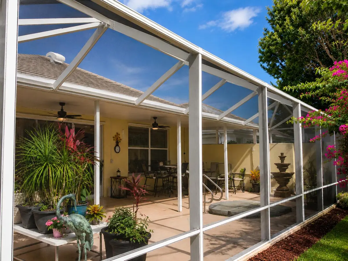 Covered Screened Patio at 7564 SE BAY CEDAR Circle, Hobe Sound