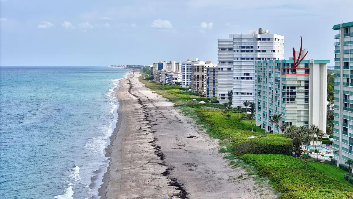 Beach view at 9940 S OCEAN Drive 1101, Jensen Beach