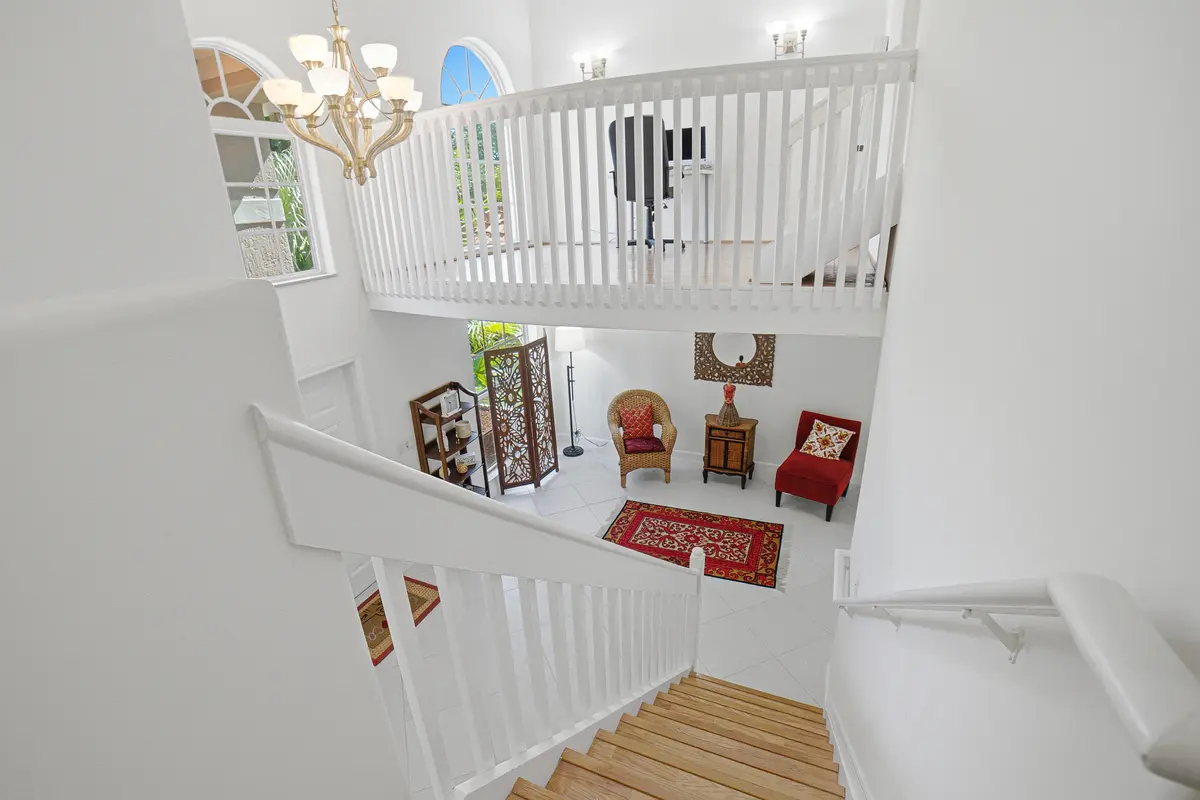 Stairwell at 9682 Via Emilie, Boca Raton
