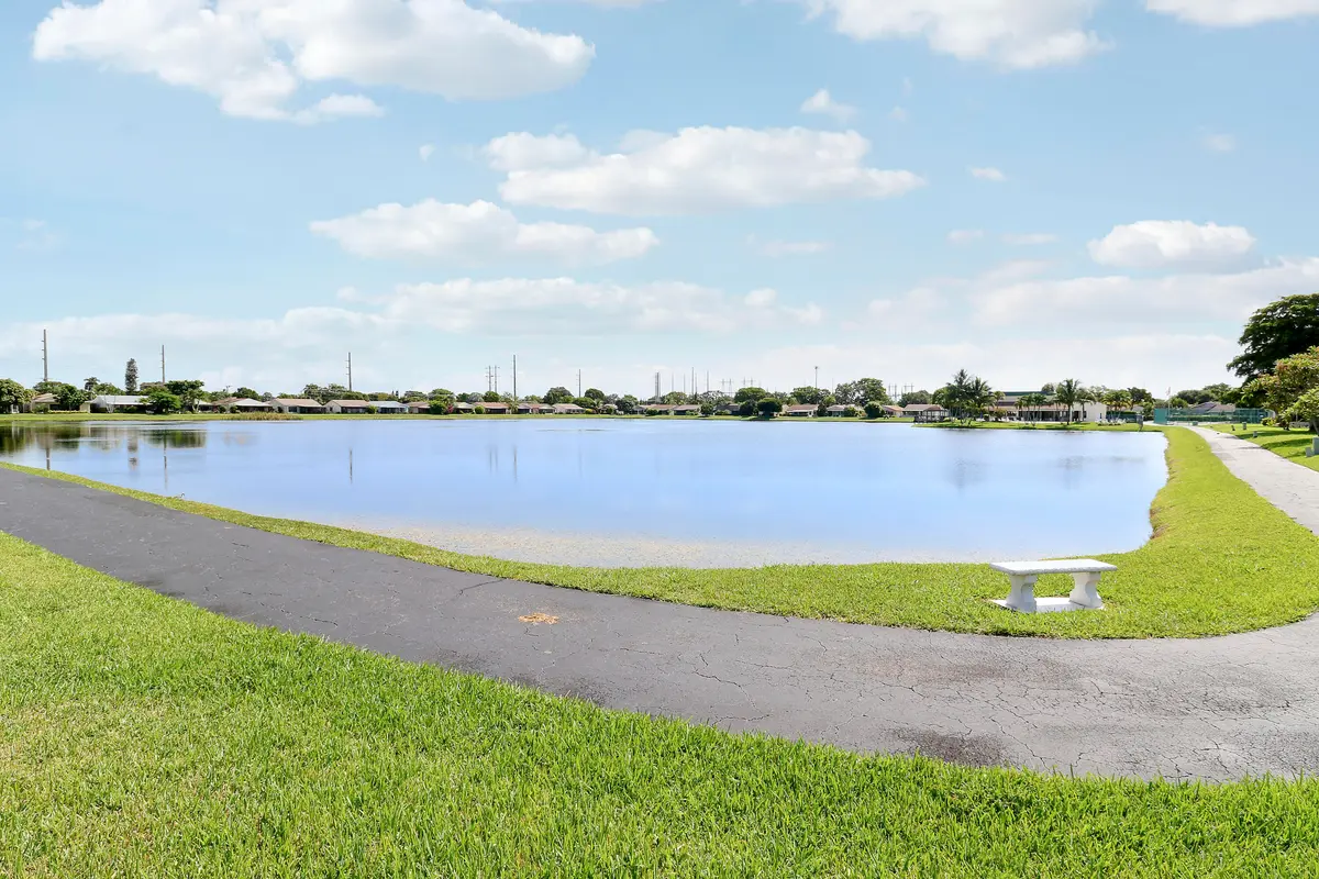 Back Patio View at 5481 Mirror Lakes Boulevard, Boynton Beach