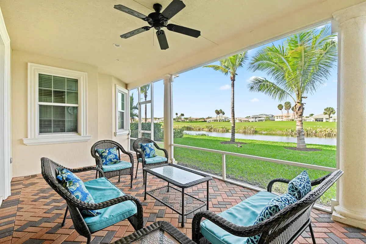 Screened-In Extended Patio at 159 Tresana Boulevard 113, Jupiter