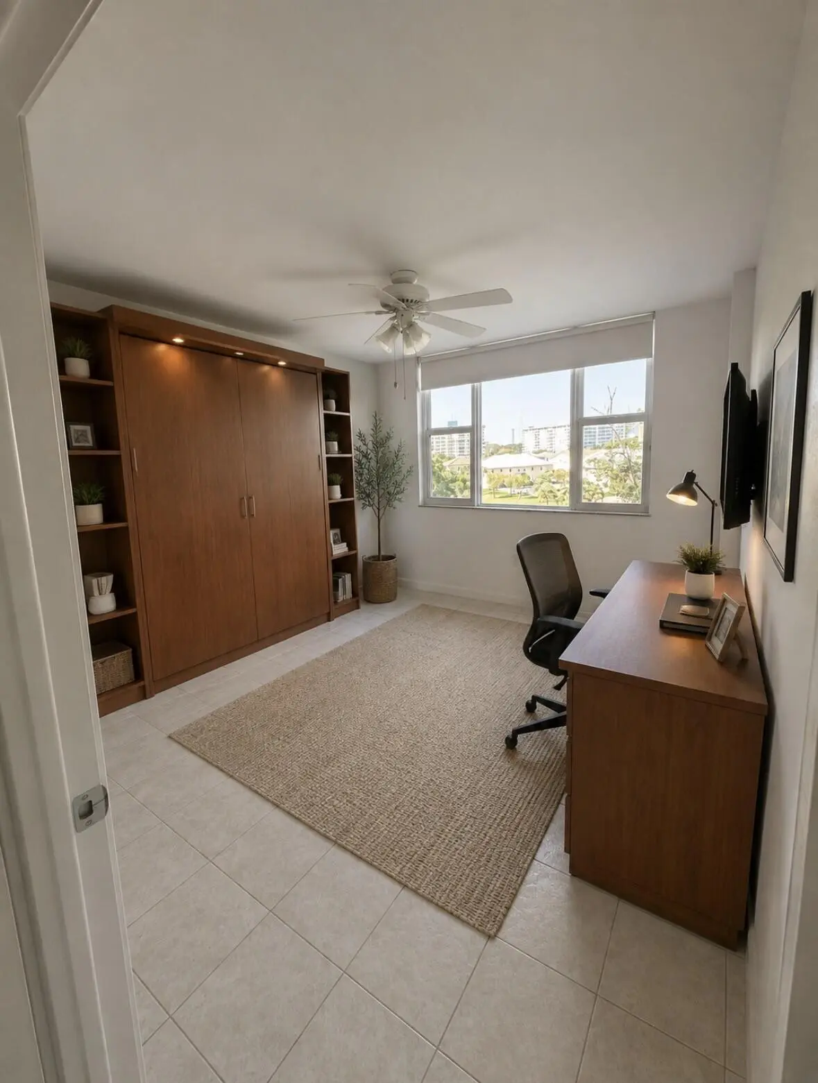 HOME OFFICE STAGED at 3850 Washington Street 510, Hollywood
