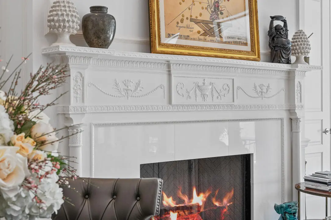 Gas fireplace at 7172 VALENCIA Drive, Boca Raton