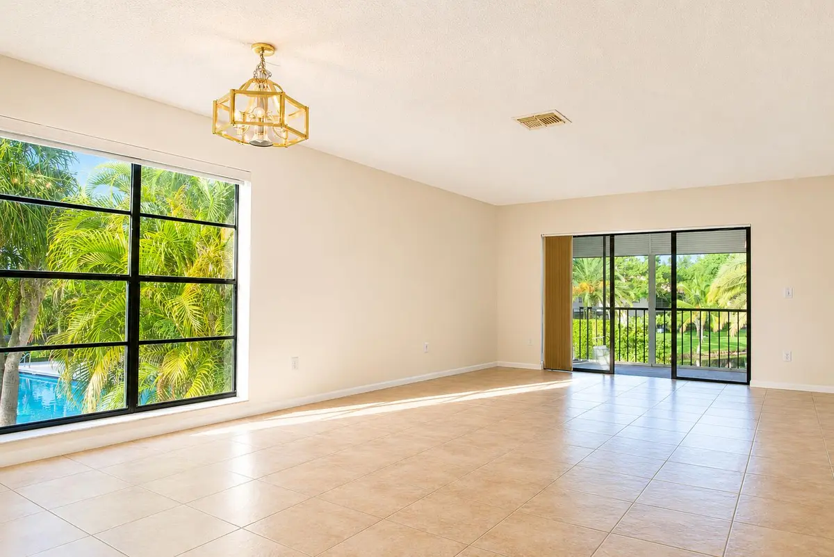Living Dining Area + Lake View at 9307 Vista Del Lago 17B, Boca Raton