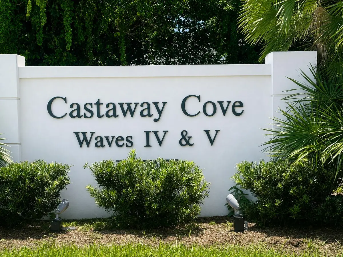 Castaway Cove Wave IV Entrance at 1027 Mangrove Lane, Vero Beach
