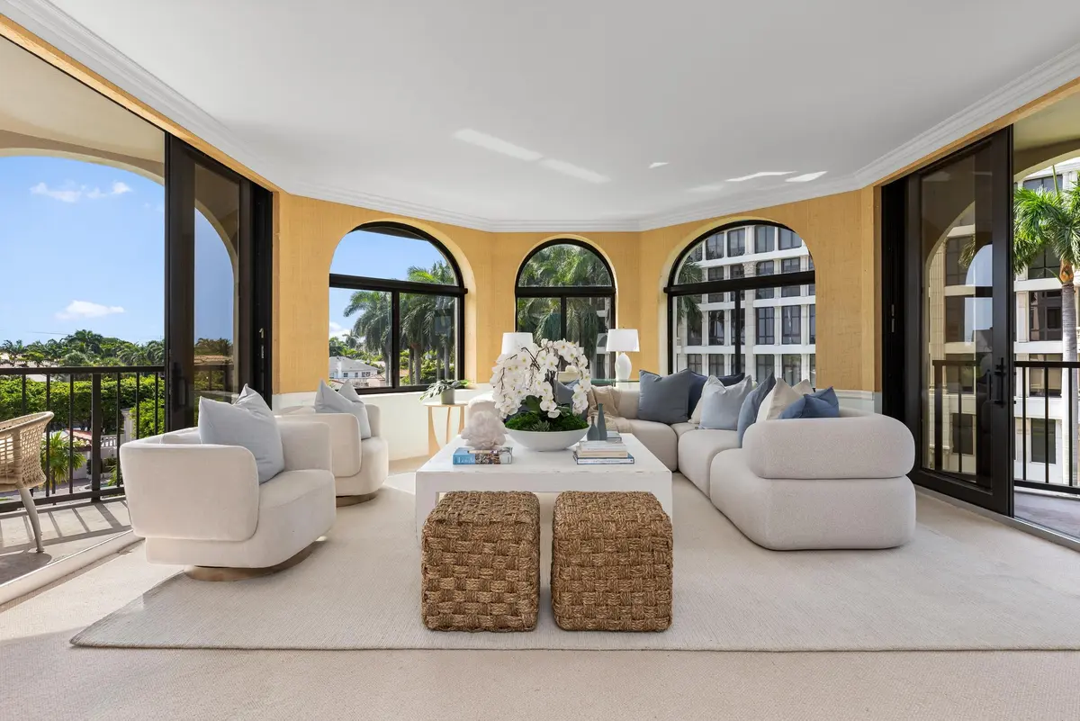 Living Room at 200 Bradley Place 301, Palm Beach