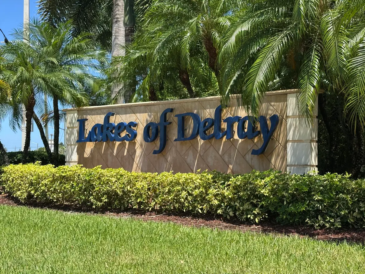Entrance to the Community at 15449 Lakes Of Delray Boulevard 101, Delray Beach