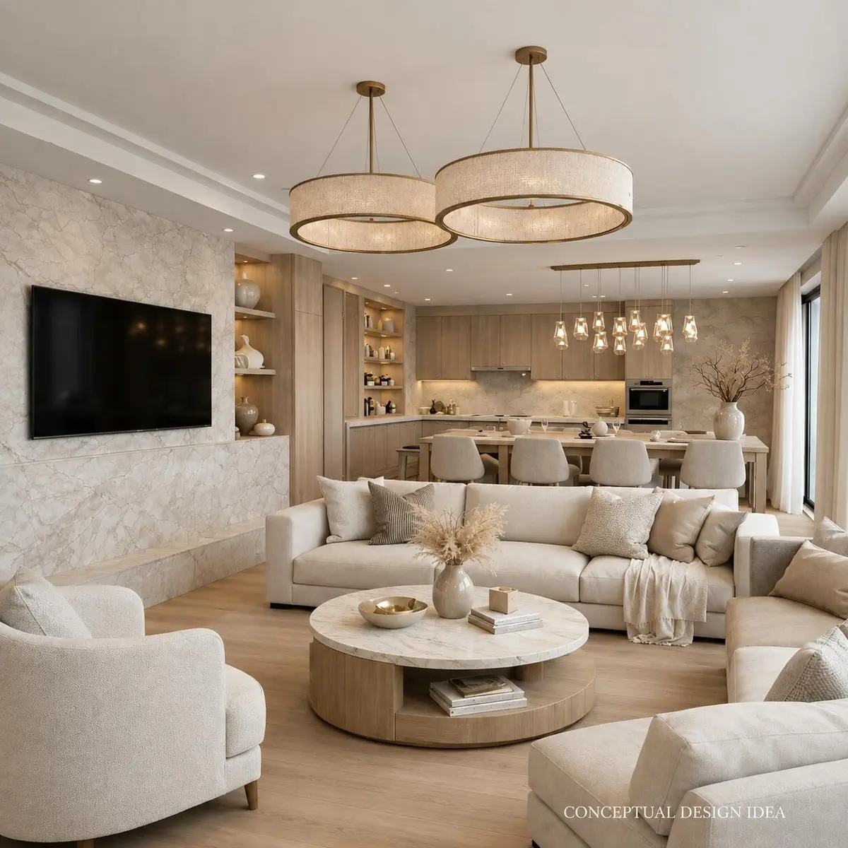 Rendering Living Area Concept505/506 at 701 S Olive Avenue 505 & 506, West Palm Beach