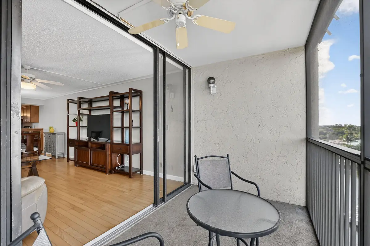 Large screened balcony at 20 Royal Palm Way 602, Boca Raton