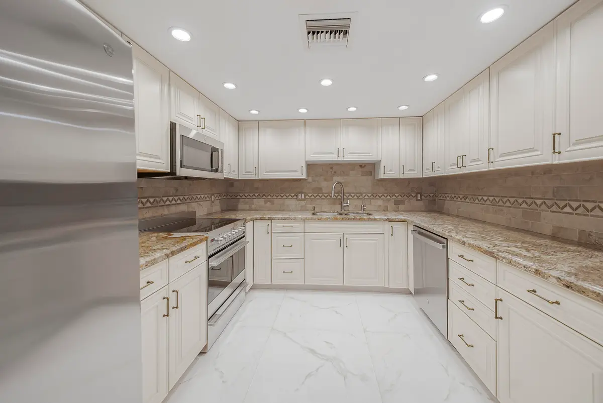 Kitchen at 16300 Golf Club Road 114, Weston