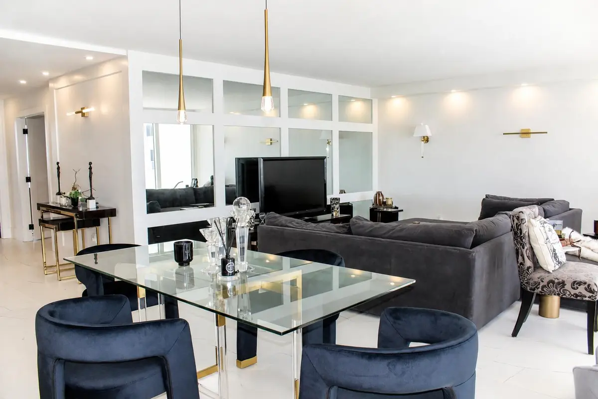 Dining/ Living at 4300 N OCEAN Boulevard 15D, Fort Lauderdale