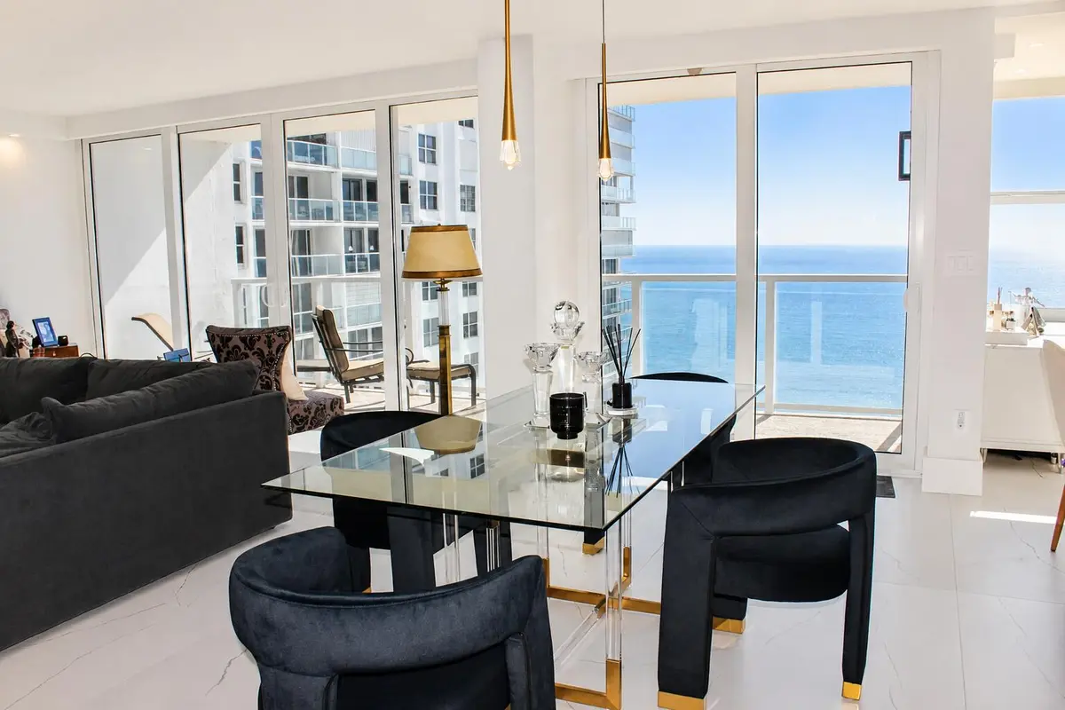 Dining with view at 4300 N OCEAN Boulevard 15D, Fort Lauderdale