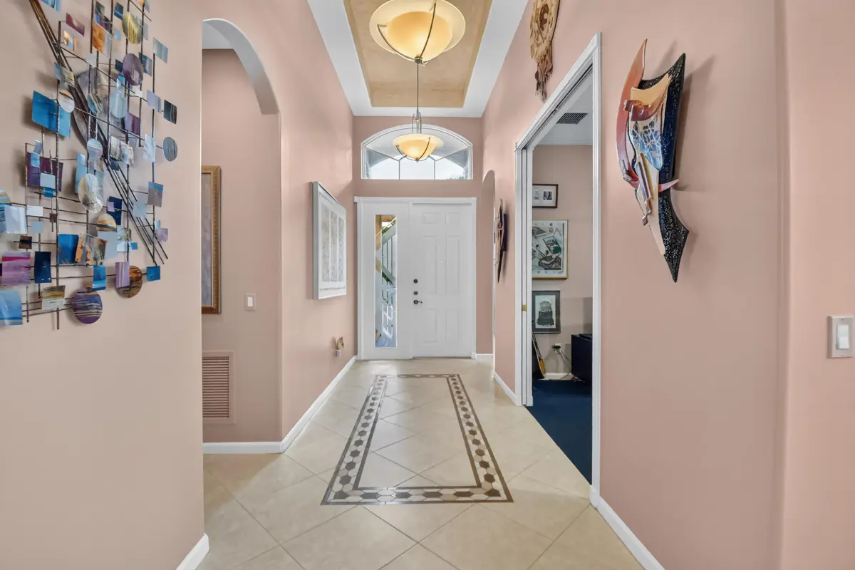Dramatic & Elegant Foyer at 13031 Salinas Point Way, Delray Beach