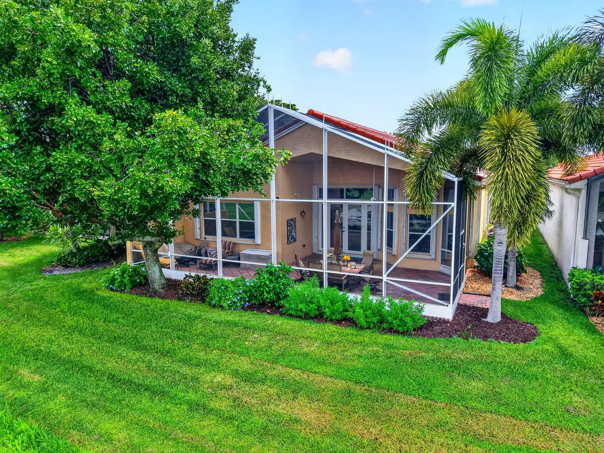 Lush Landscaping all around at 13031 Salinas Point Way, Delray Beach