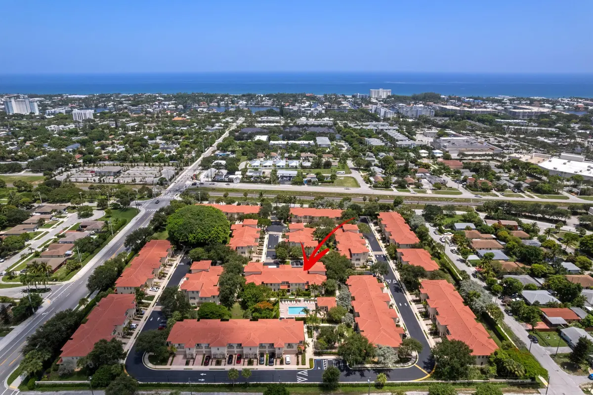 Aerial at 1020 E LONGPORT Circle 6B, Delray Beach