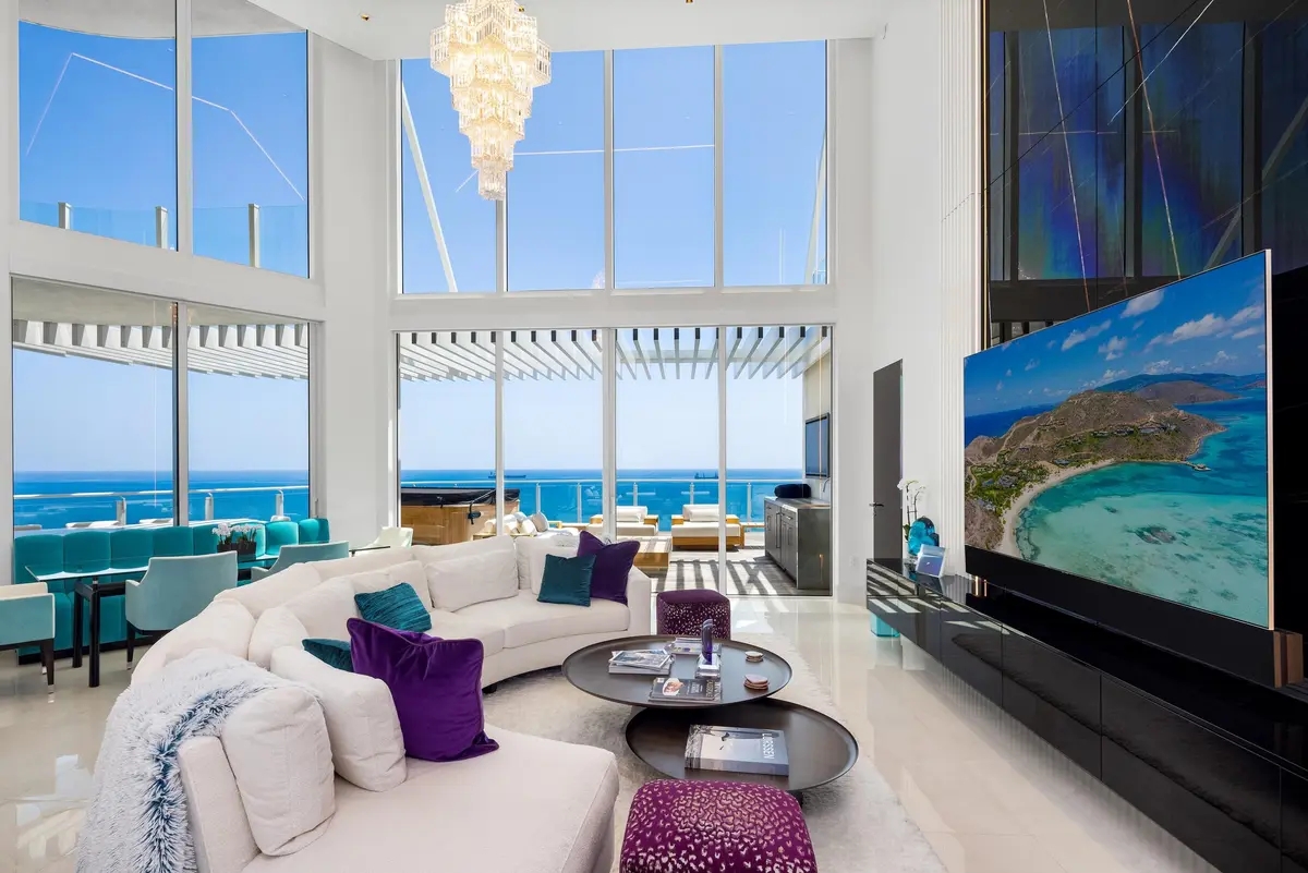 Living Area at 525 N FORT LAUDERDALE BEACH Boulevard 1702, Fort Lauderdale