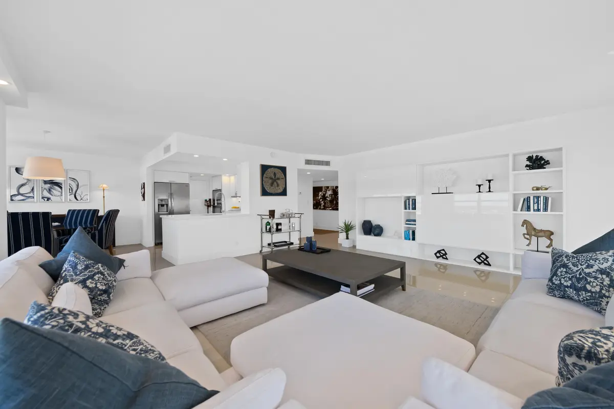 Living room at 3750 Galt Ocean Drive 706, Fort Lauderdale