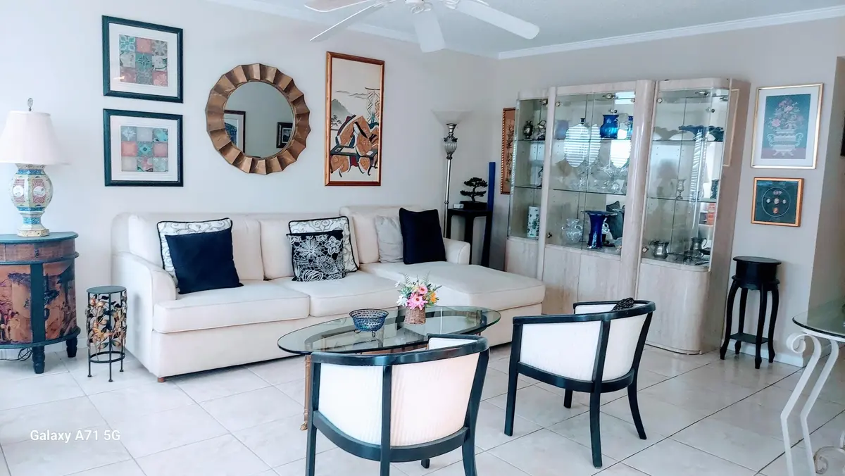 living room at 2067 Ainslie D, Boca Raton