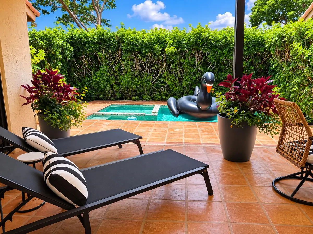 Backyard at 23283 WATER Circle, Boca Raton