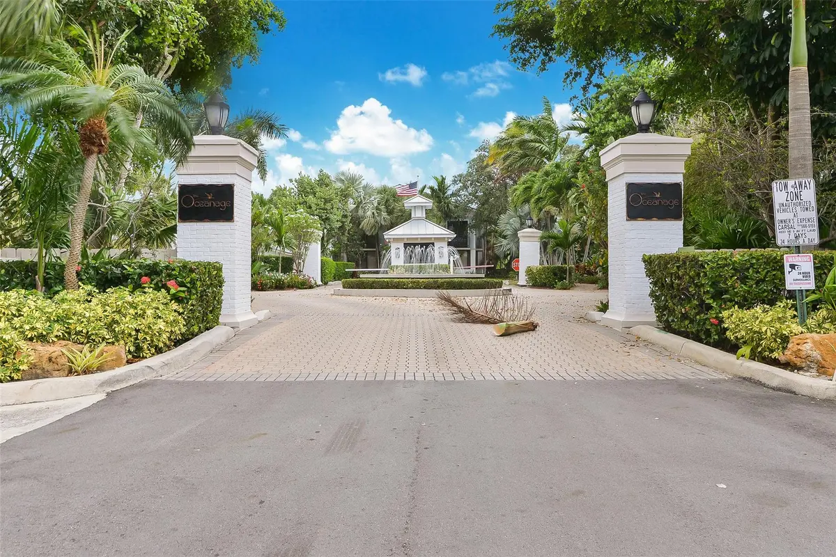 Gated and security entry at 1630 S OCEAN Lane 235, Fort Lauderdale