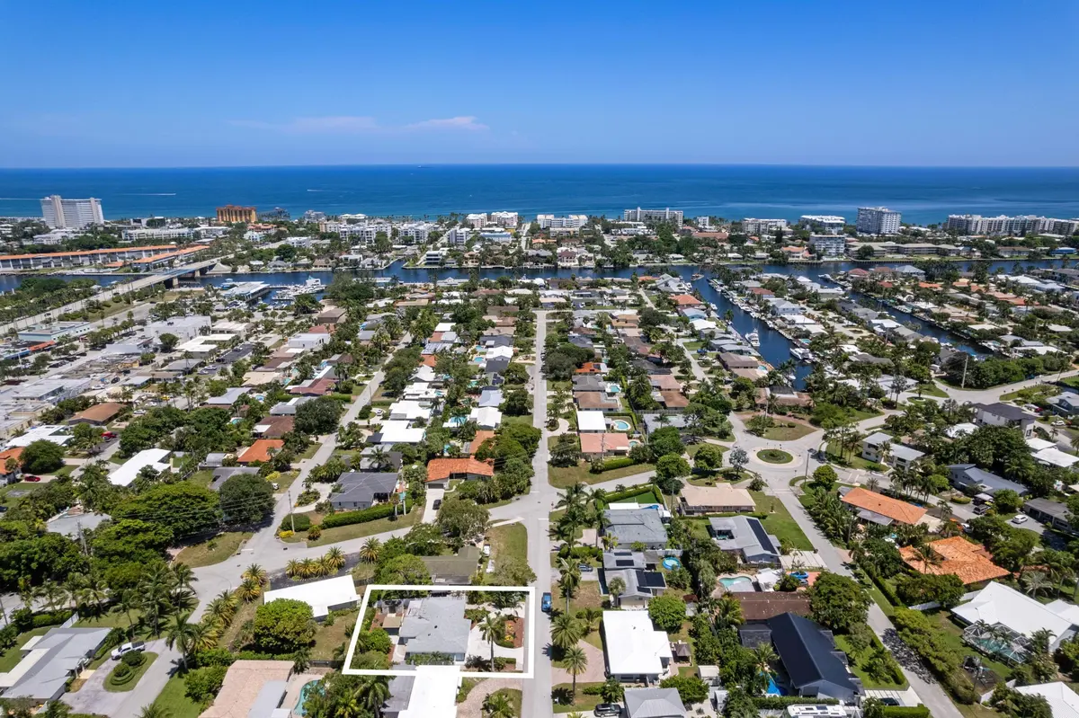 Aerial at 1451 SE 5TH Street, Deerfield Beach