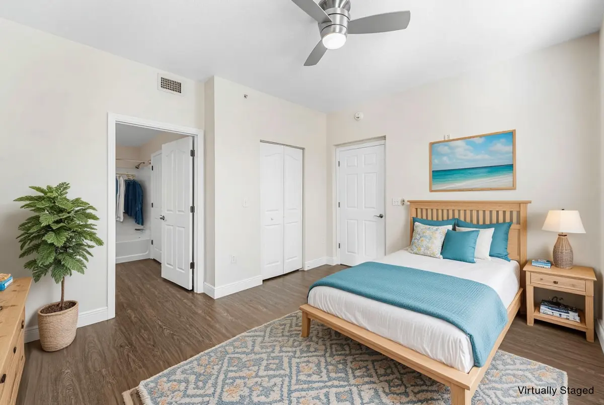 Bedroom 2 - Virtually Staged at 276 Murcia Drive 301, Jupiter