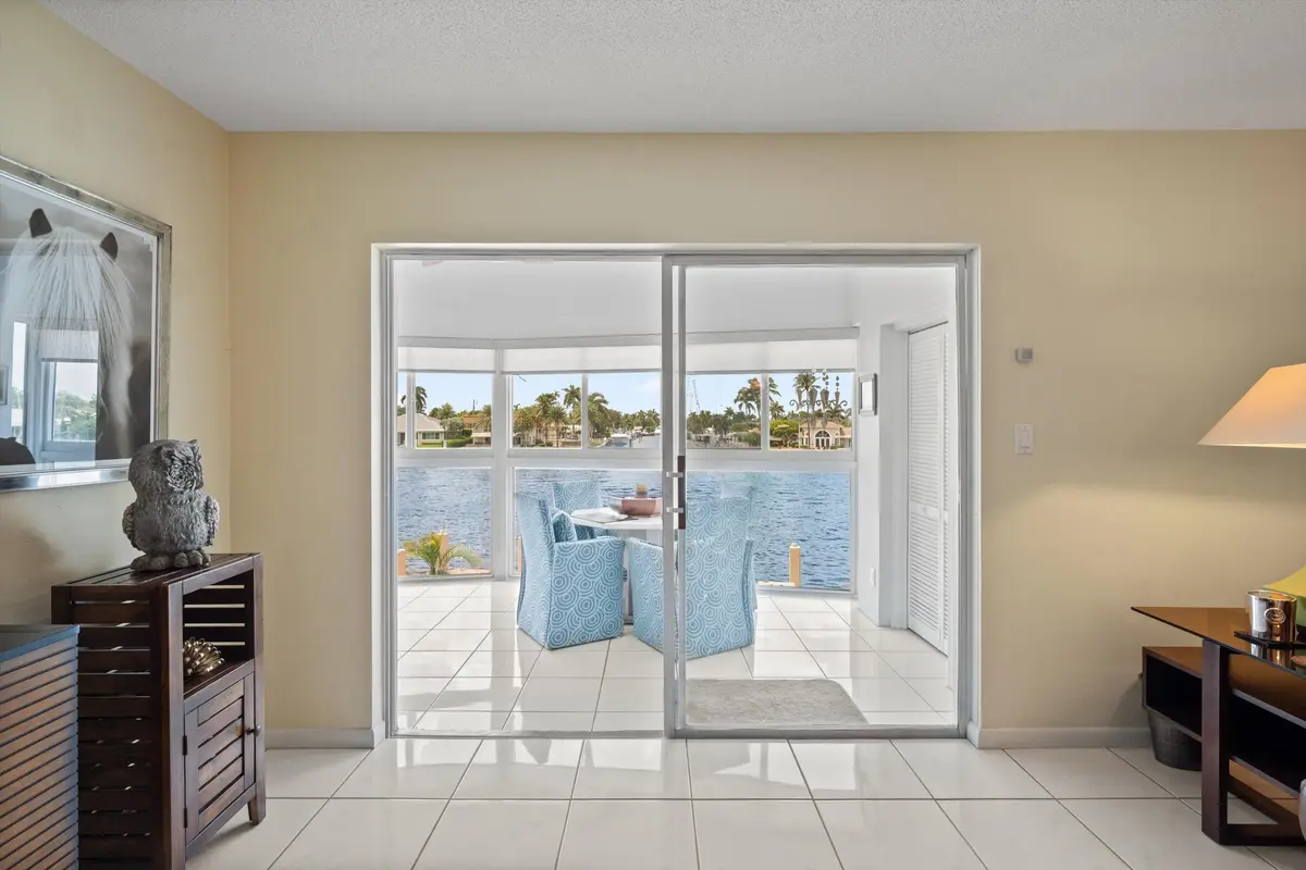 slider out to balcony at 725 N RIVERSIDE Drive 203, Pompano Beach