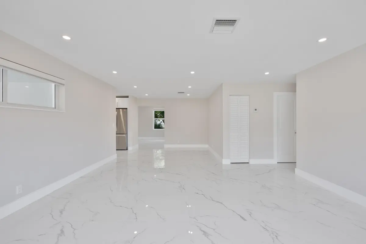 Living and dining area at 215 Evergreen Drive, West Palm Beach