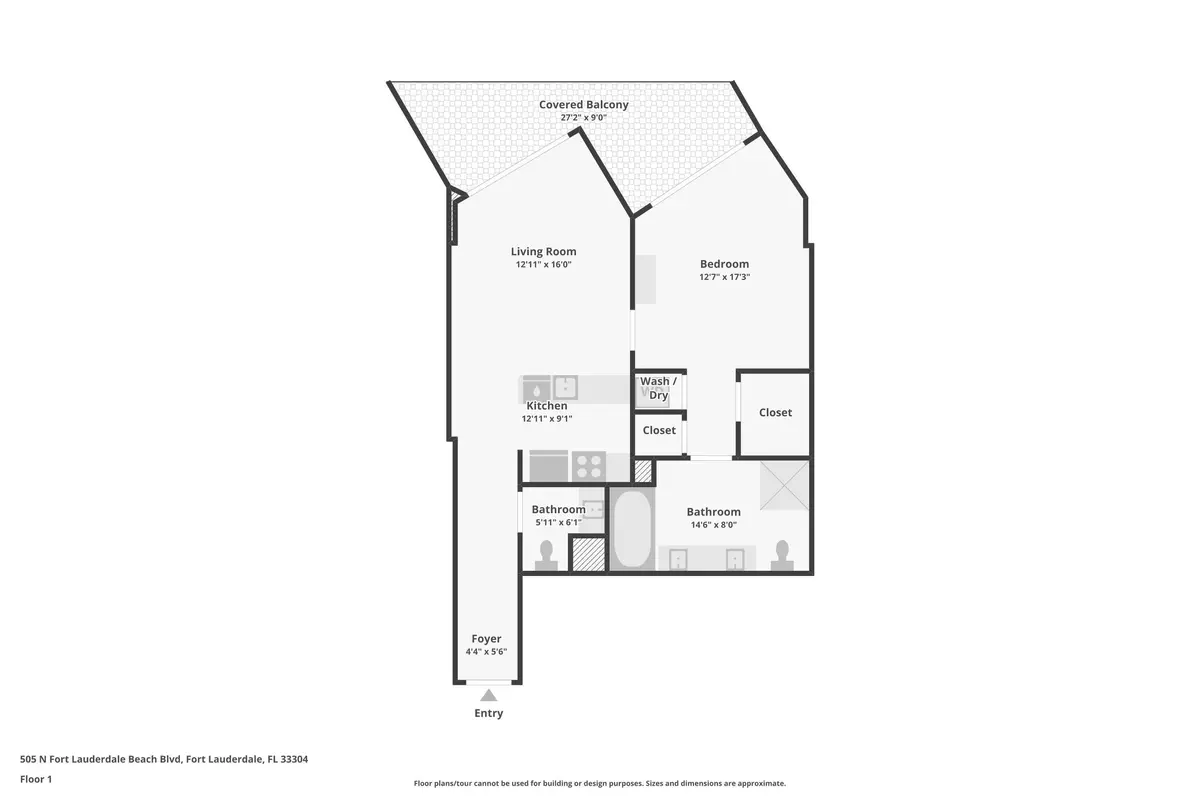 1-floor-1 at 505 N FORT LAUDERDALE BEACH Boulevard 1105, Fort Lauderdale