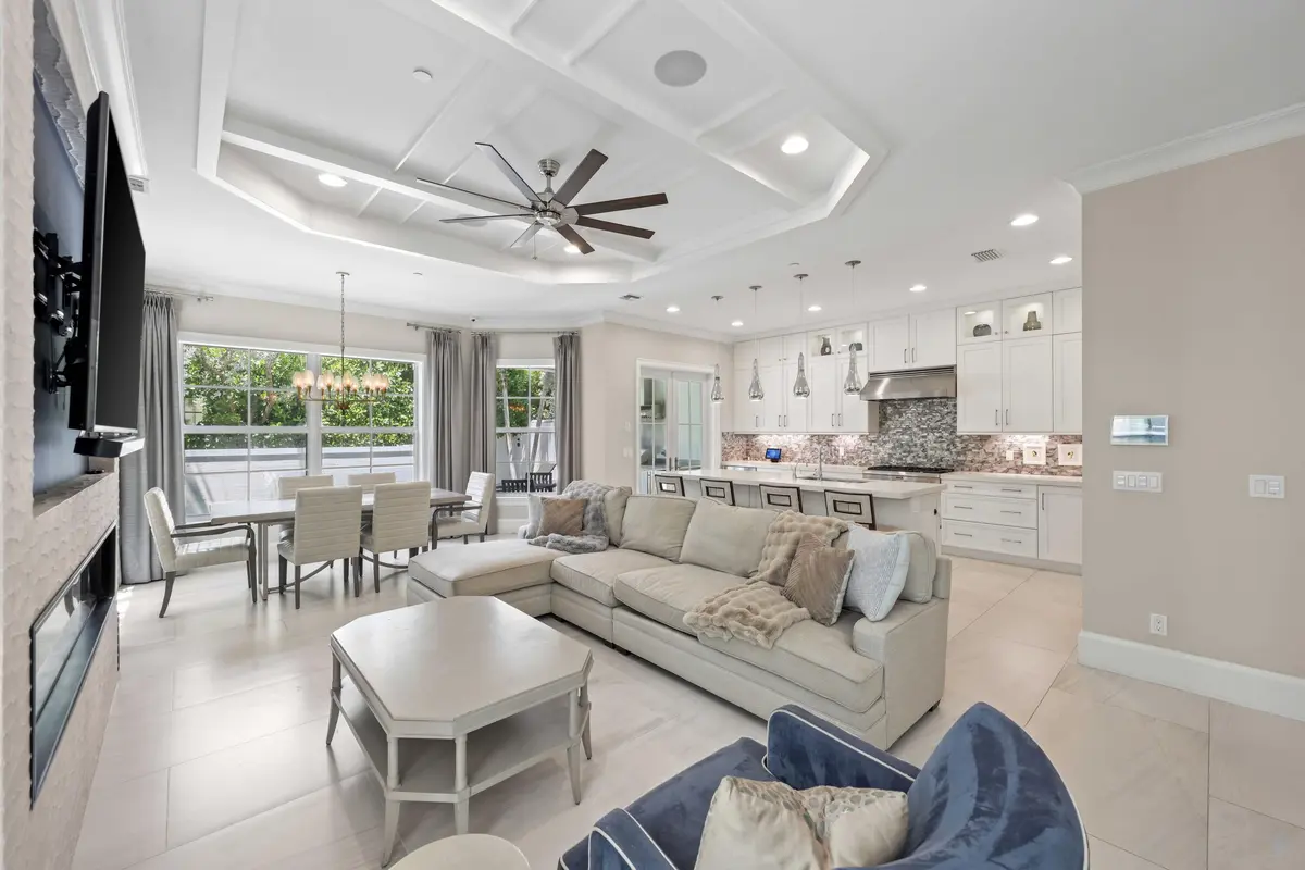 Living Room/Open Kitchen at 957 Sweetwater Lane, Boca Raton