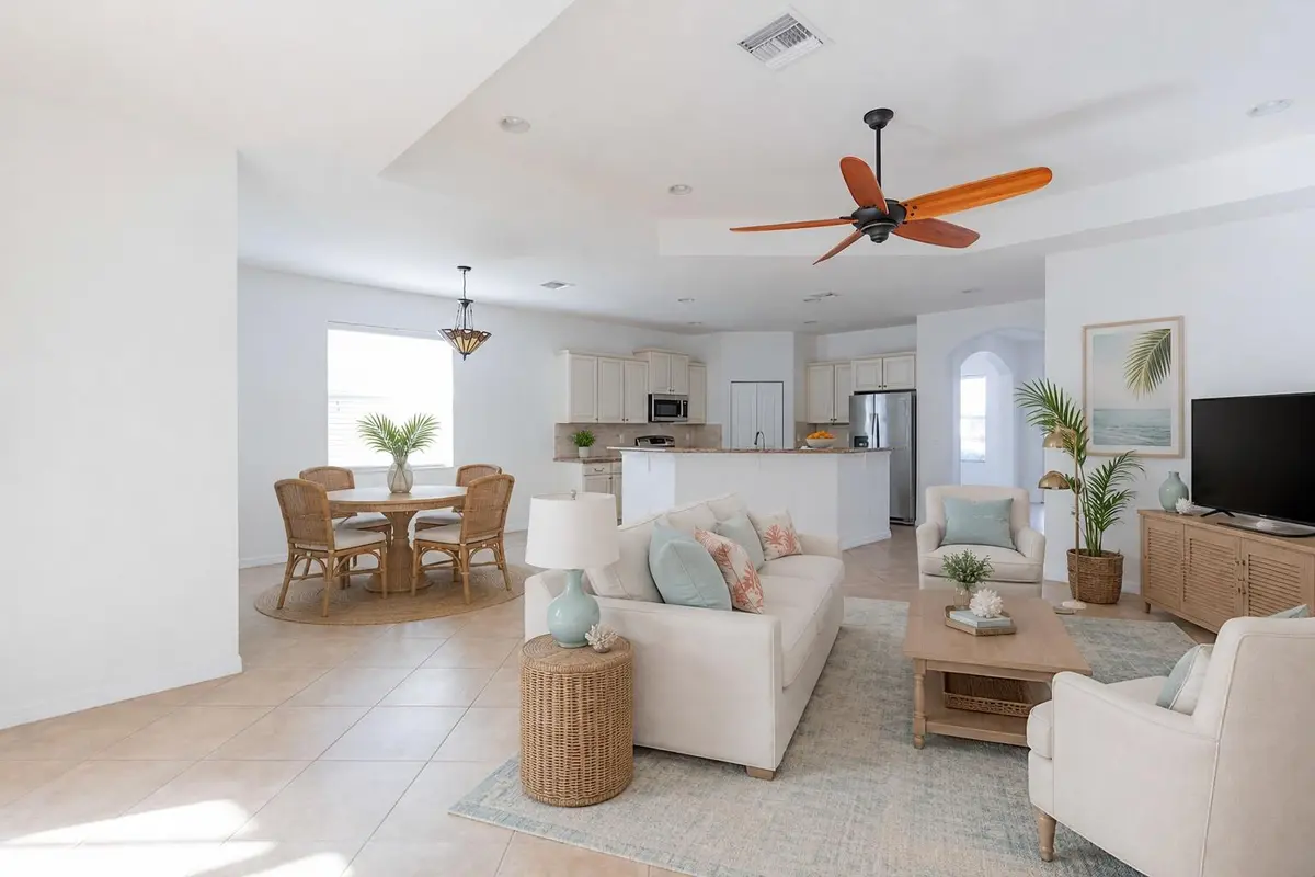 Living Room at 4376 NW Oakbrook Circle, Jensen Beach