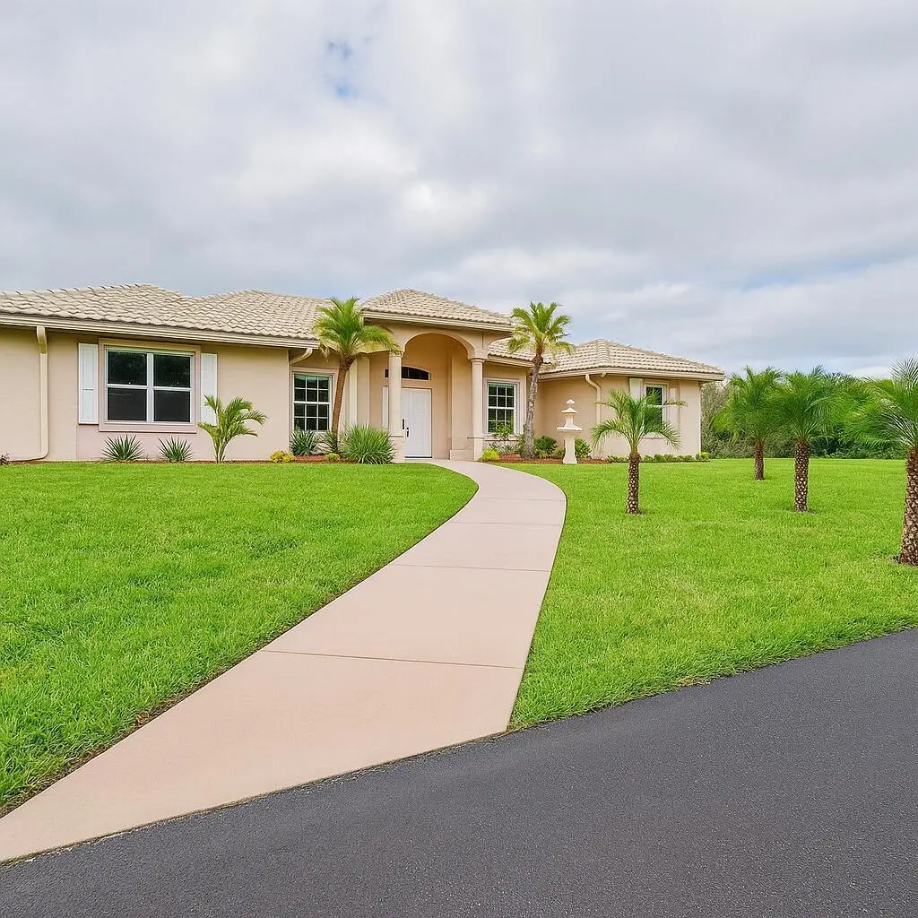 Mediterranean Suburban Home on Lush Lawn at 8671 155th Place, Palm Beach Gardens