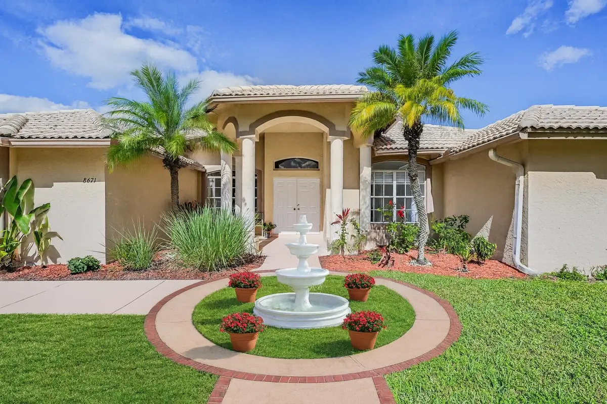 Charming Mediterranean Home with Fountai at 8671 155th Place, Palm Beach Gardens