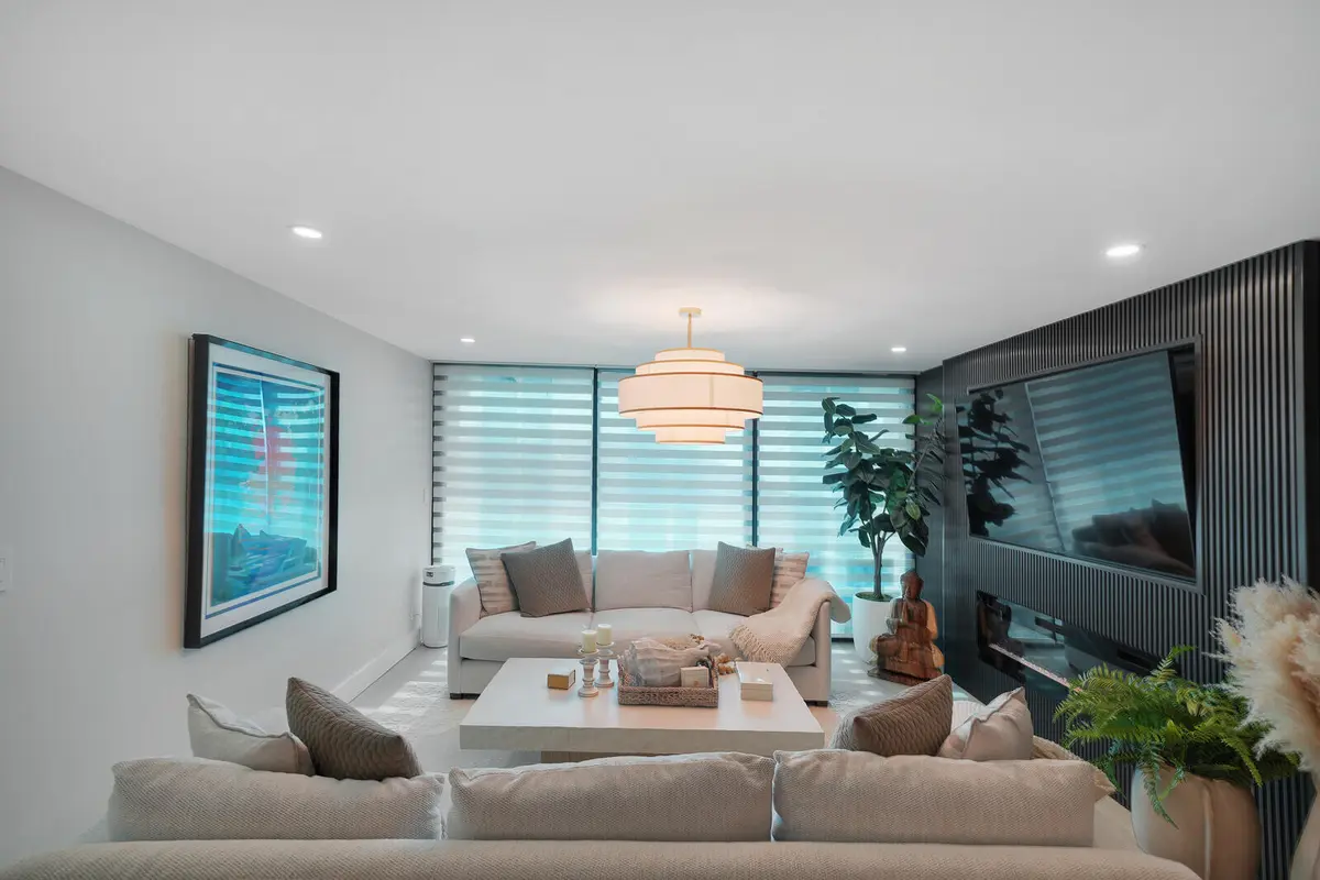 Living Room at 2727 N Ocean Boulevard A-203, Boca Raton