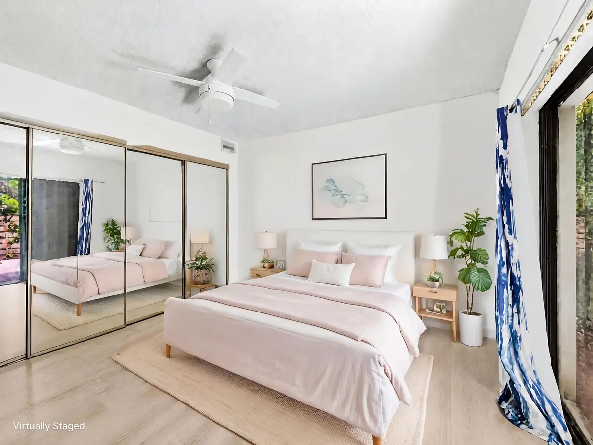 Virtually staged second bedroom at 1519 15th Terrace, Palm Beach Gardens