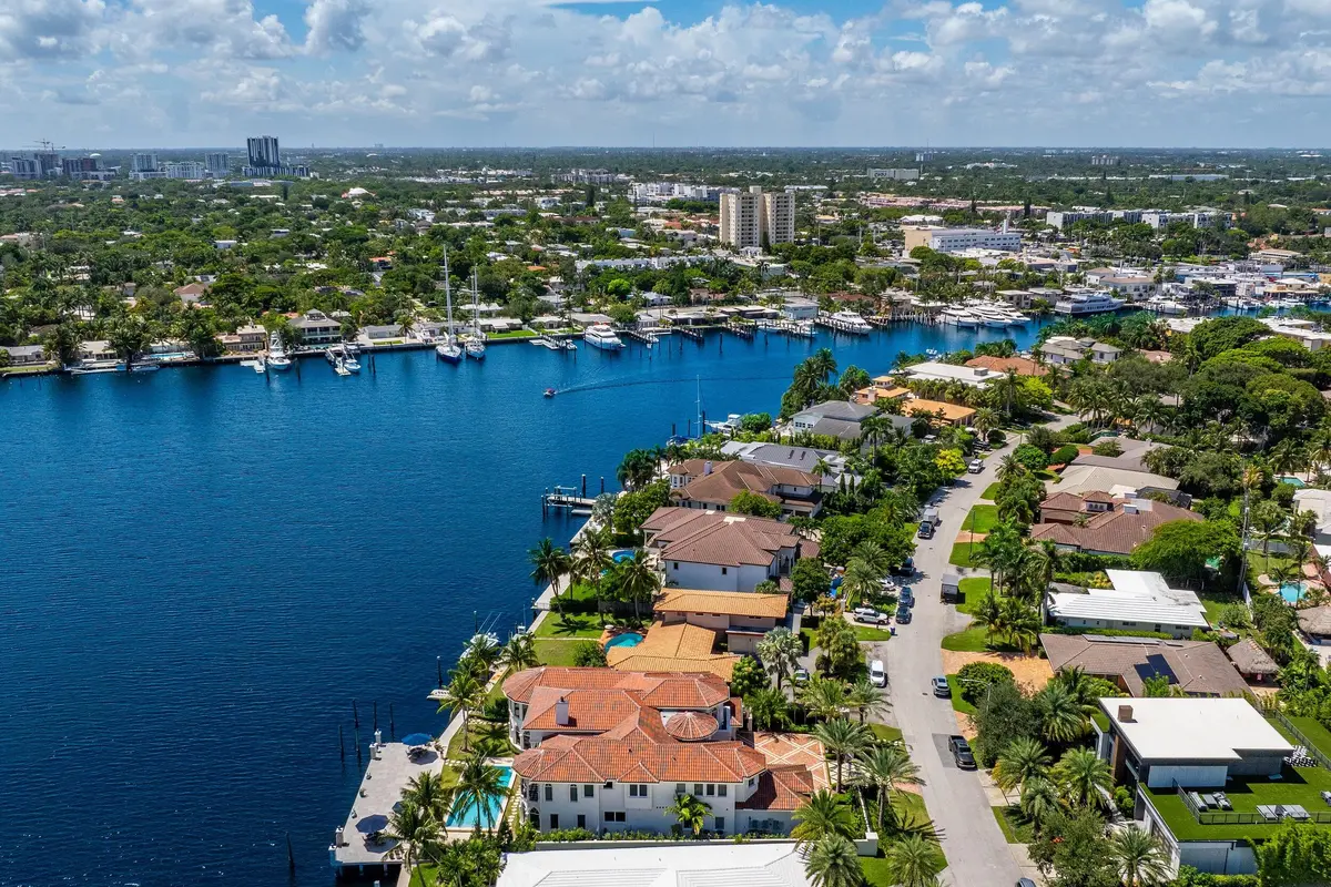 Aerial at 745 Middle River Drive, Fort Lauderdale