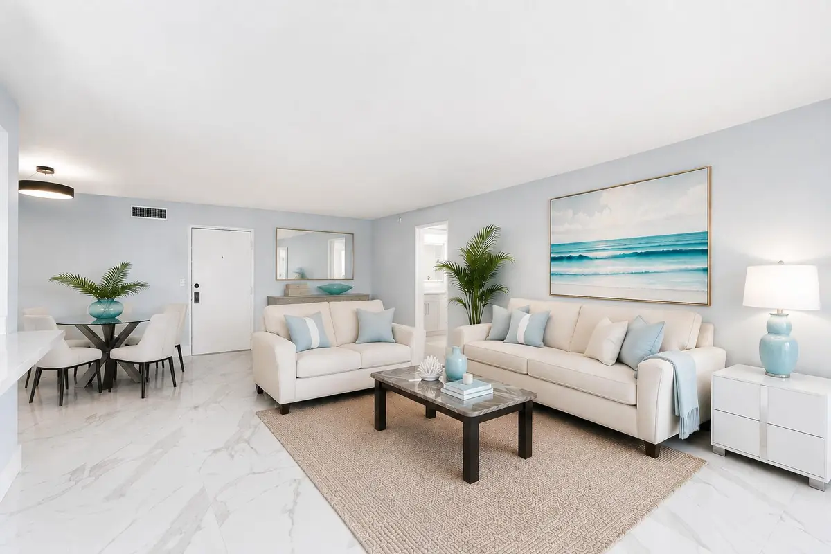 Open Living Room at 3200 S OCEAN Boulevard A202, Palm Beach
