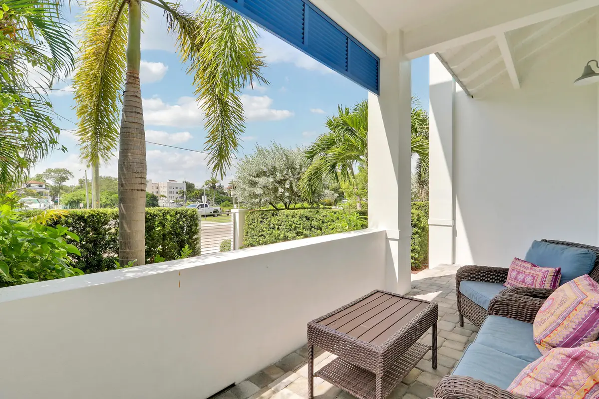 Covered Front Porch at 513 SW Ocean Boulevard, Stuart