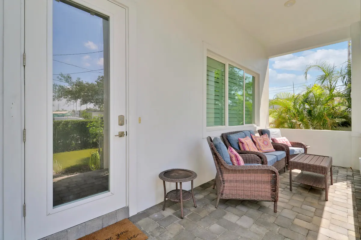 Covered Front Porch at 513 SW Ocean Boulevard, Stuart