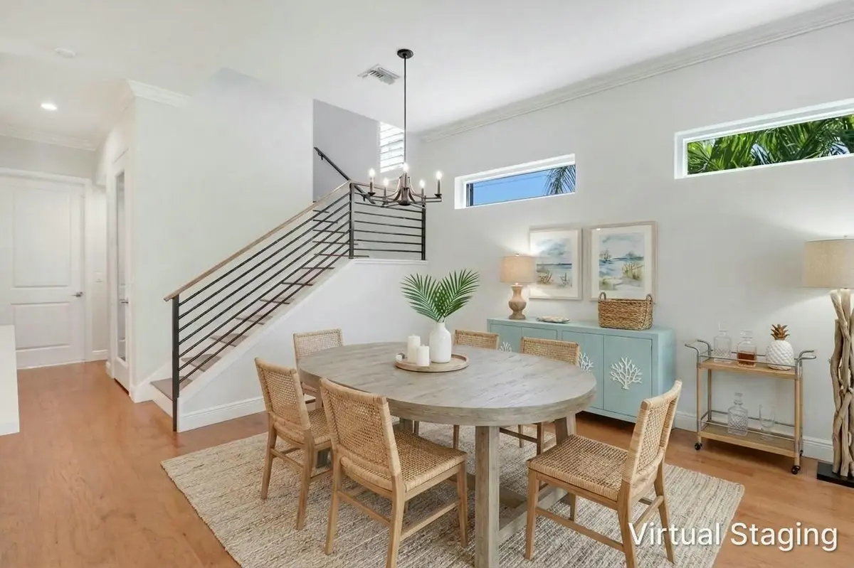 Dining Area - Virtually Staged at 513 SW Ocean Boulevard, Stuart