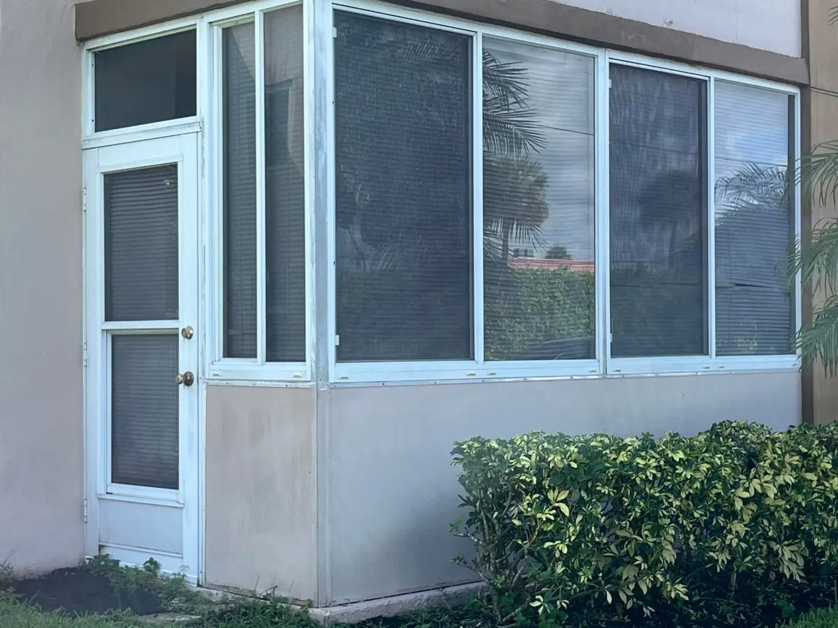 Enclosed Rear Patio at 7 FLANDERS A, Delray Beach