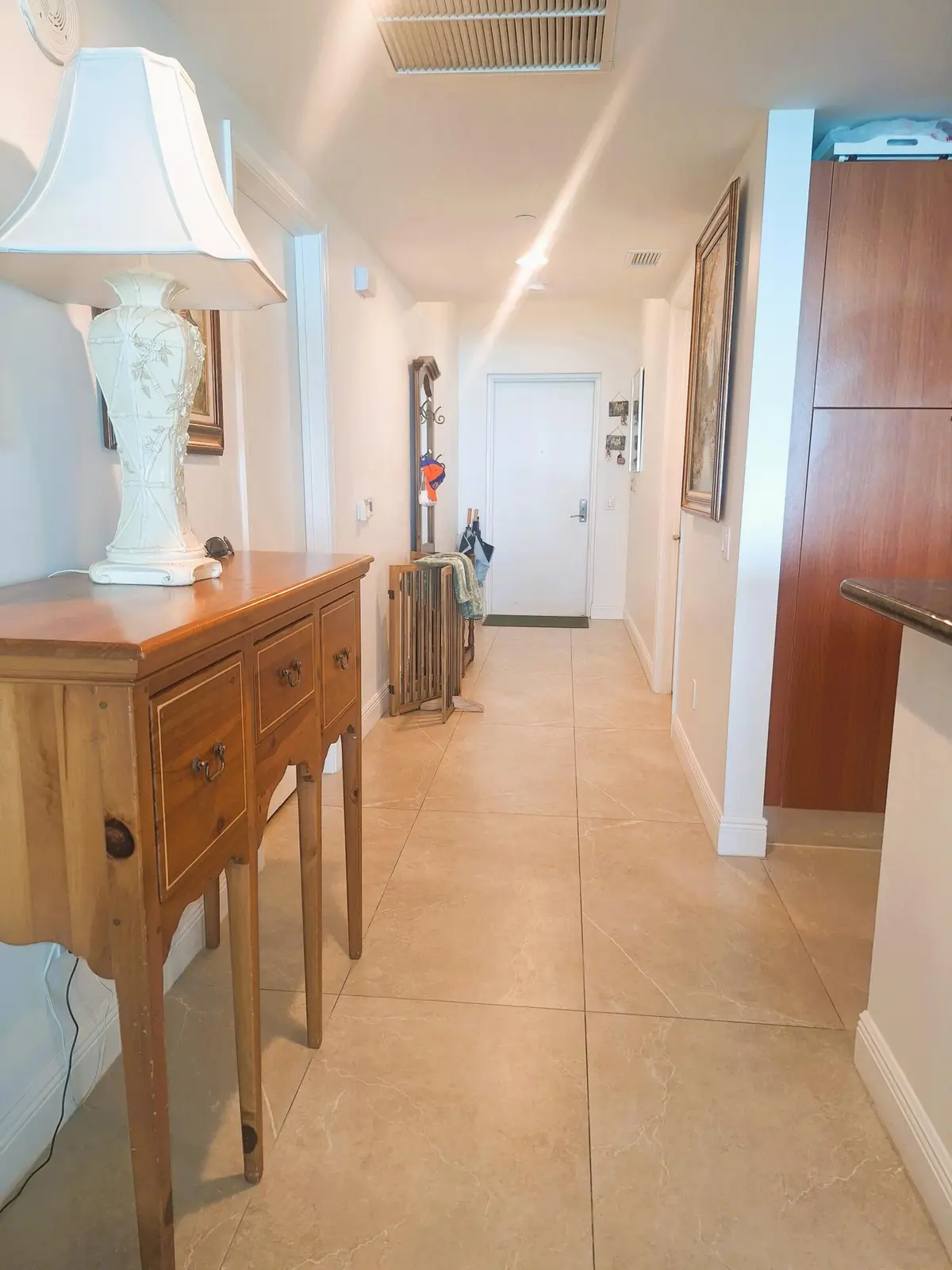 Entrance hallway at 2650 Lake Shore Drive 1705, Riviera Beach