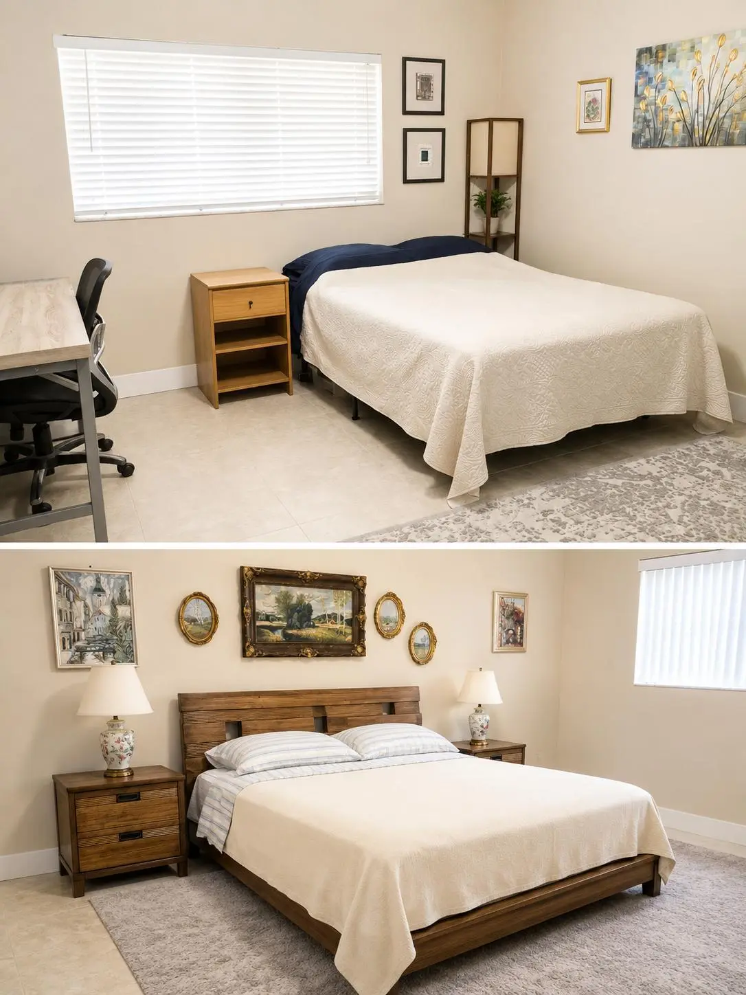Guest and Master Bedrooms at 5574 Witney Drive 206, Delray Beach