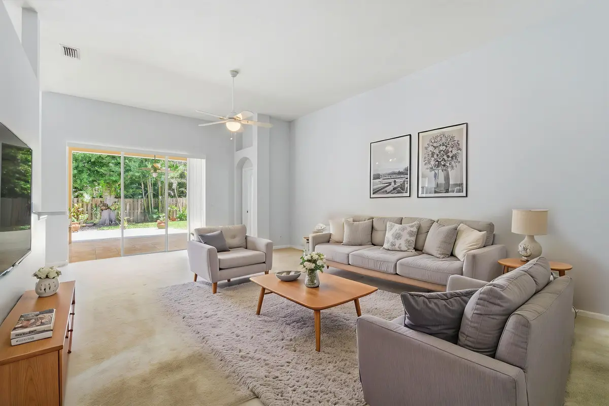 VIRTUALLY STAGED LIVING ROOM at 1983 NW Marsh Rabbit Lane, Jensen Beach